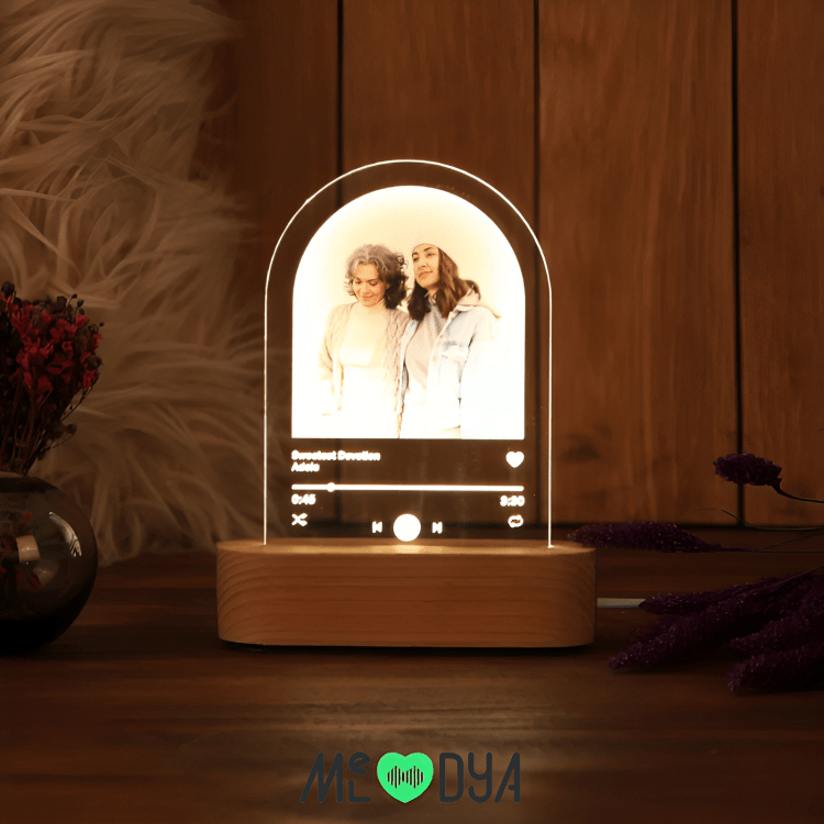 Lampe personnalisée avec photo et chanson – Veilleuse musicale - MELODYA